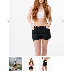 Zyia black not just a trail short- sz small